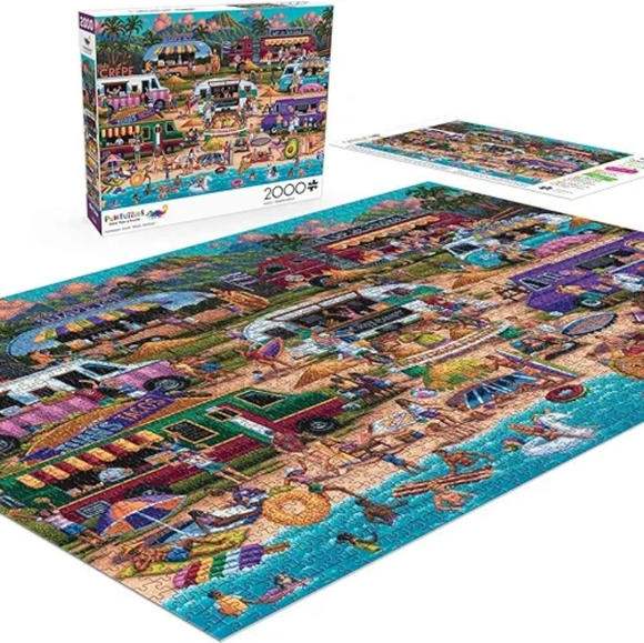 Hawaiian Food Truck Festival 2,000 piece jigsaw puzzle - Picture 5 of 6
